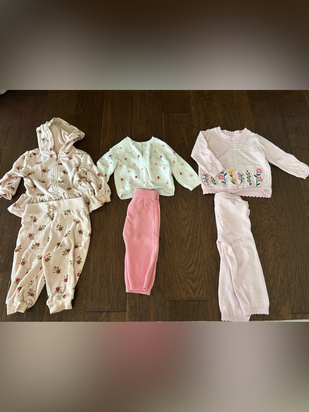 Three 9m outfit sets